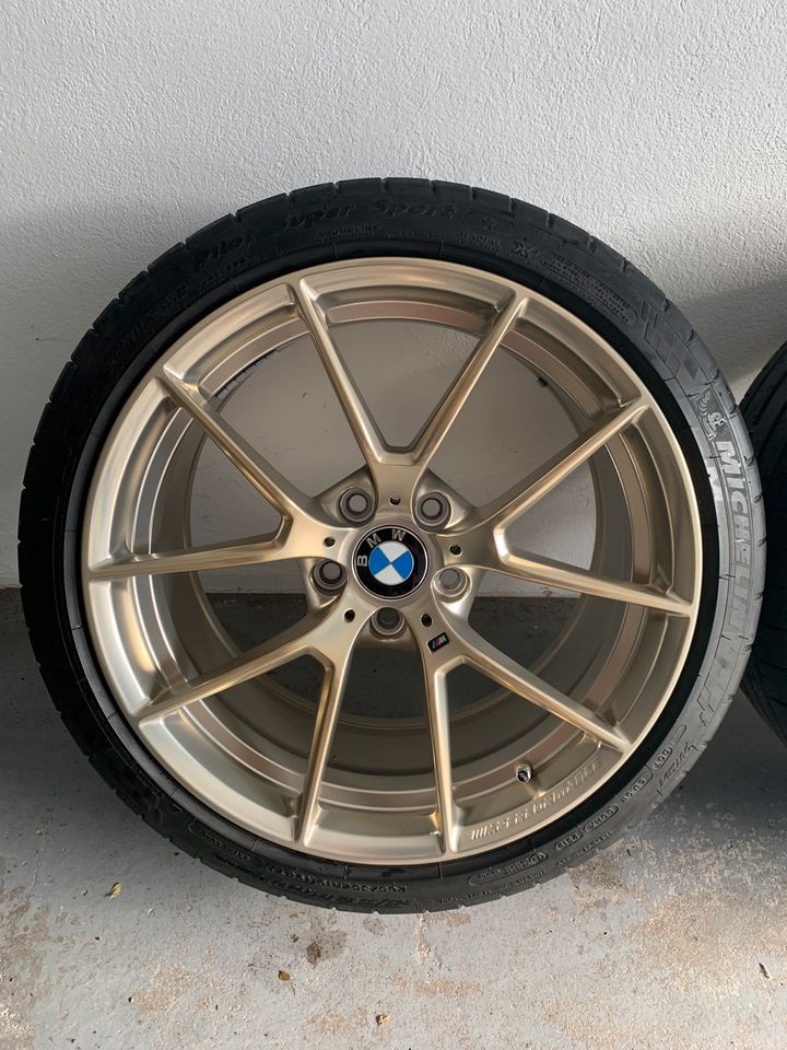 Genuine BMW Style 763M Frozen Gold Wheel & Tire Set